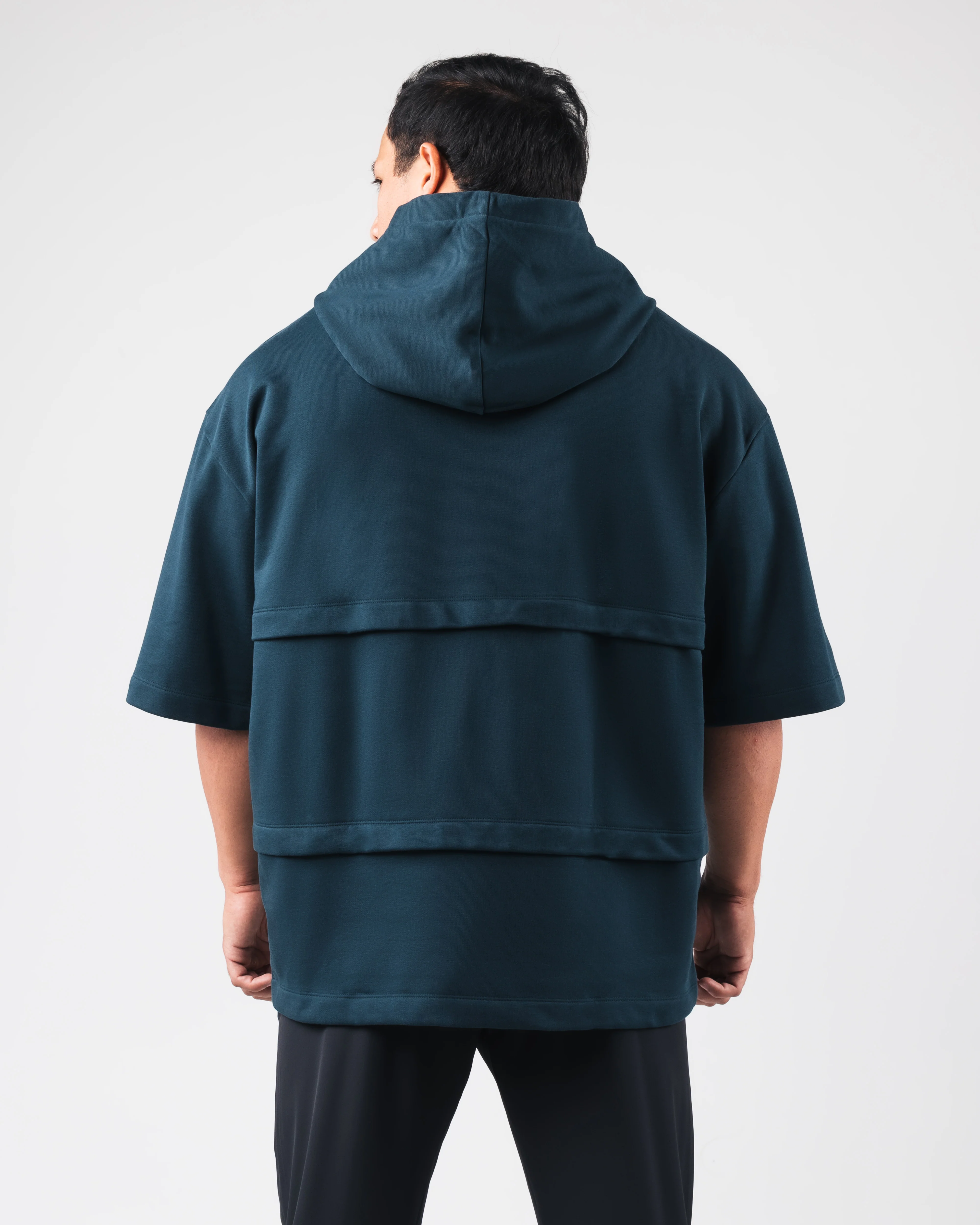 Alpha Layered Hoodie - Dark Cyan - Image 4