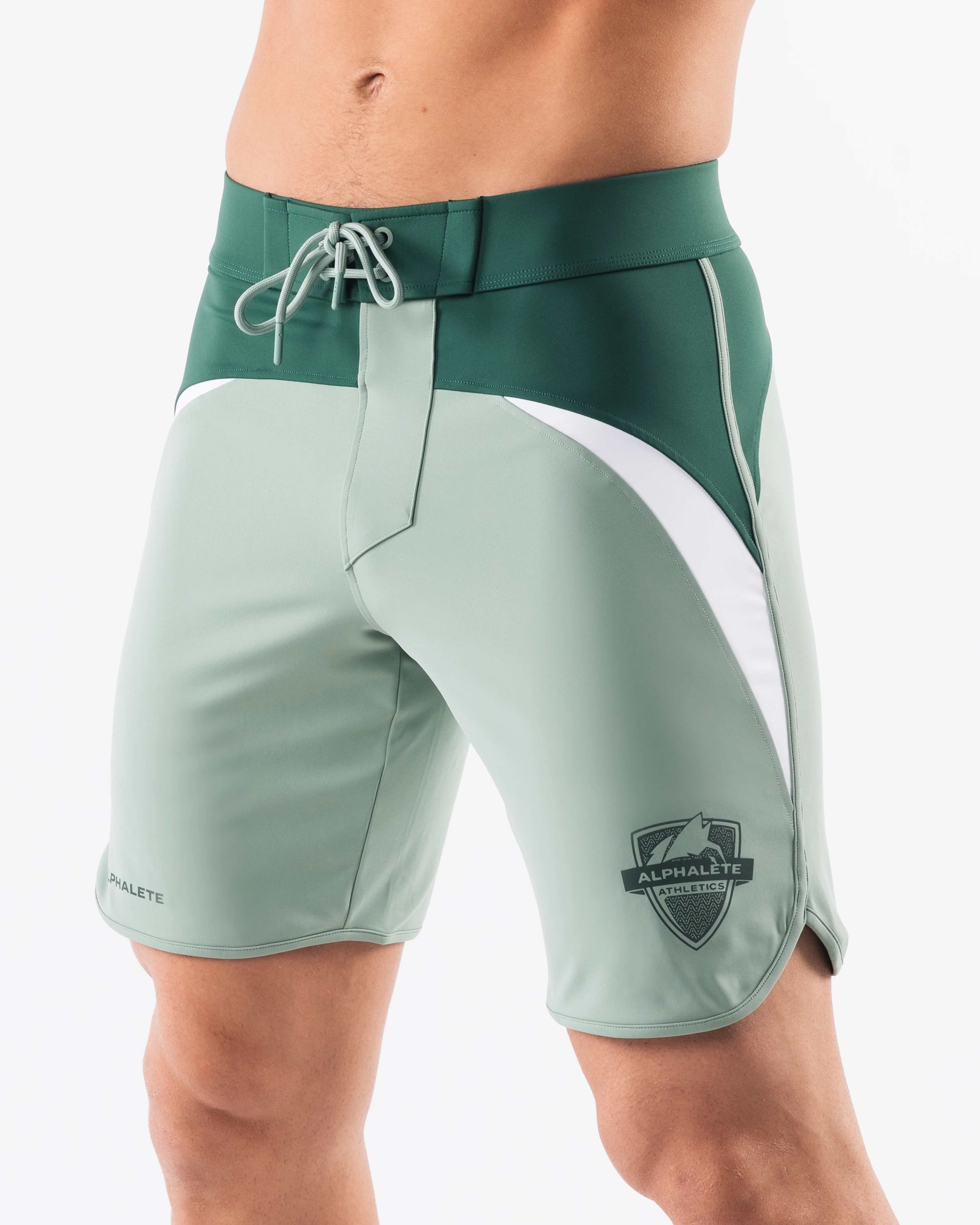 Crescent Boardshort - Emerald Green - Image 4