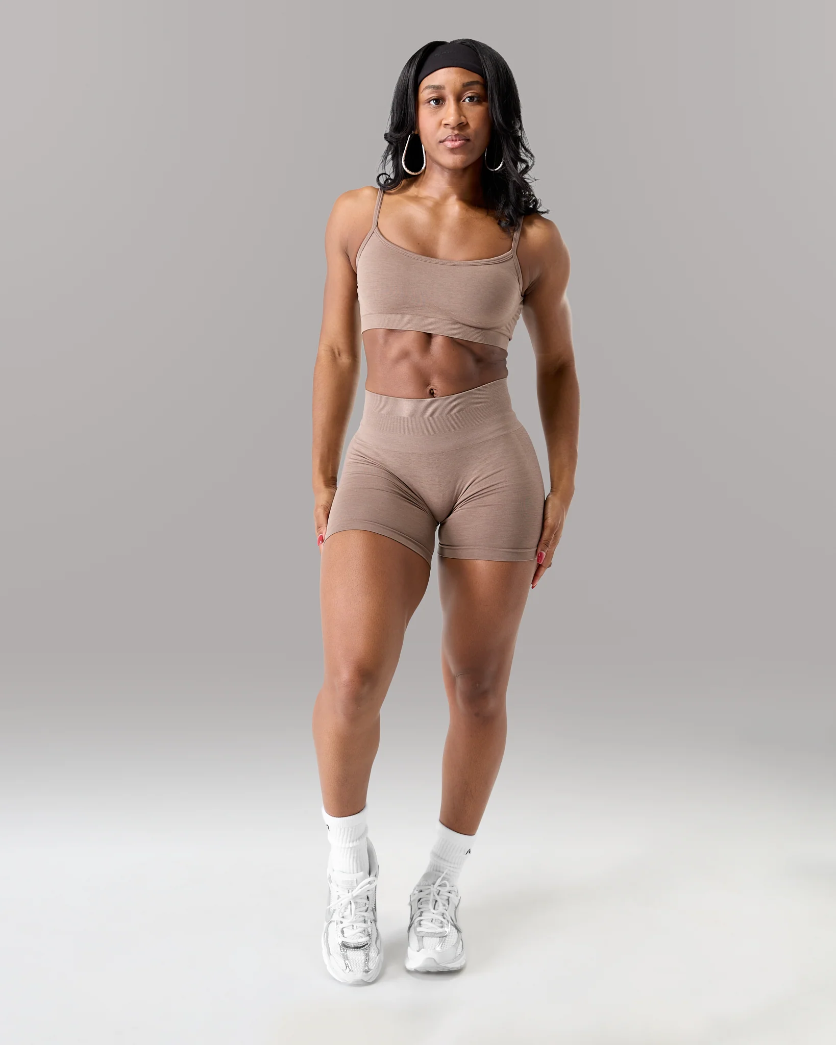 Amplify Mid Rise Short - Mocha - Image 4