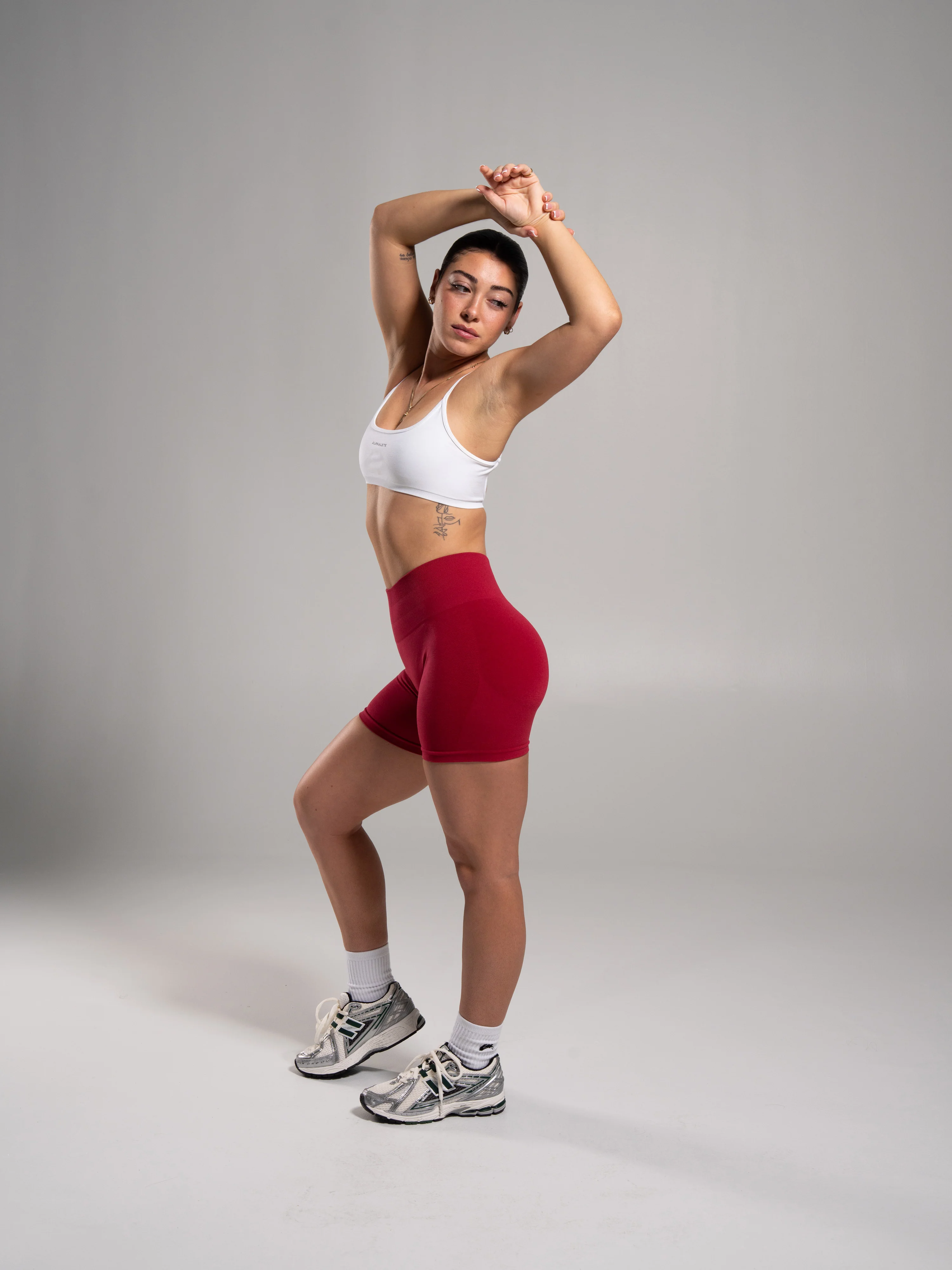 Pump High Rise Short - Scarlet - Image 4