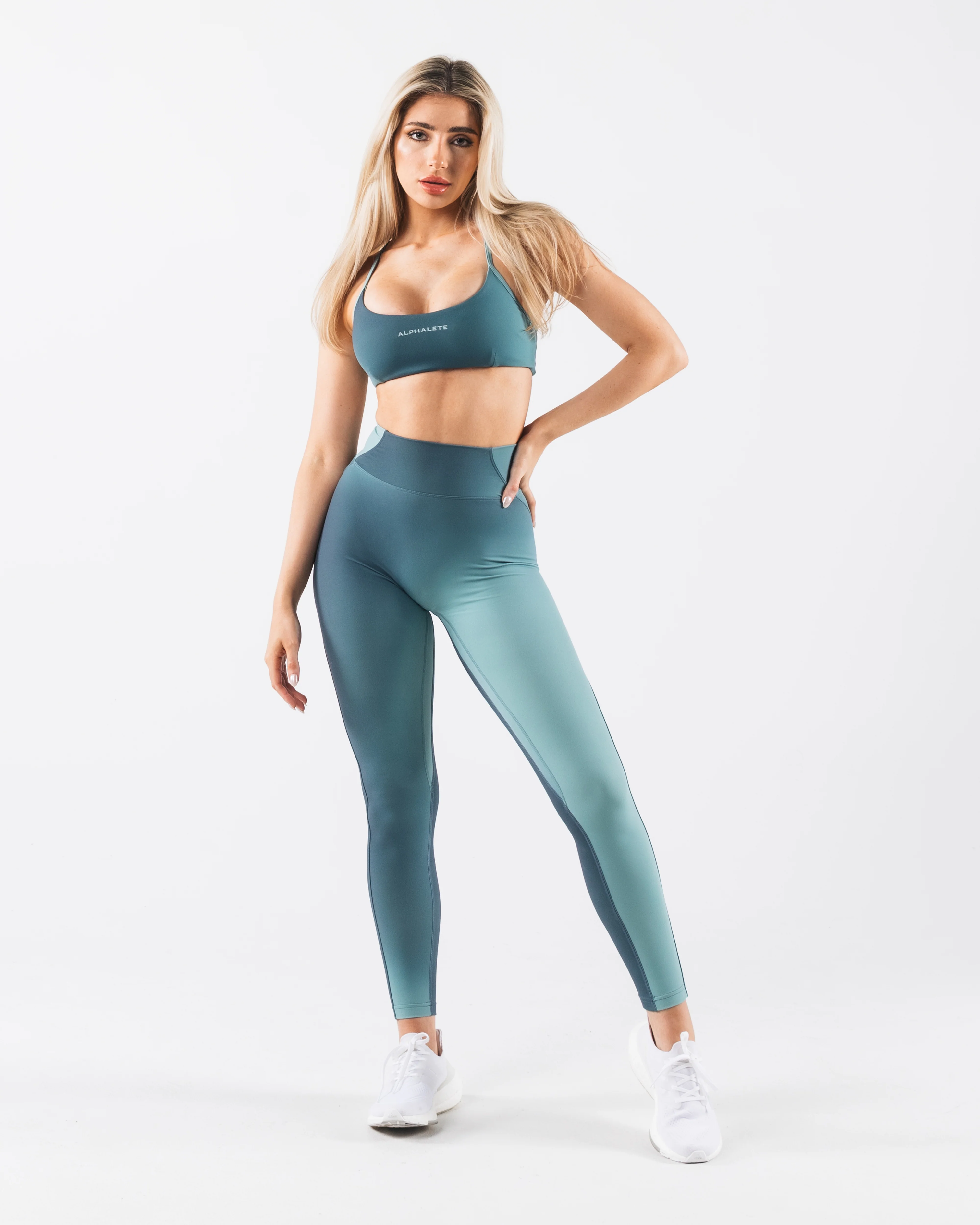 Aura 3 Strap Bra - Aura Glacier Print - Image 3