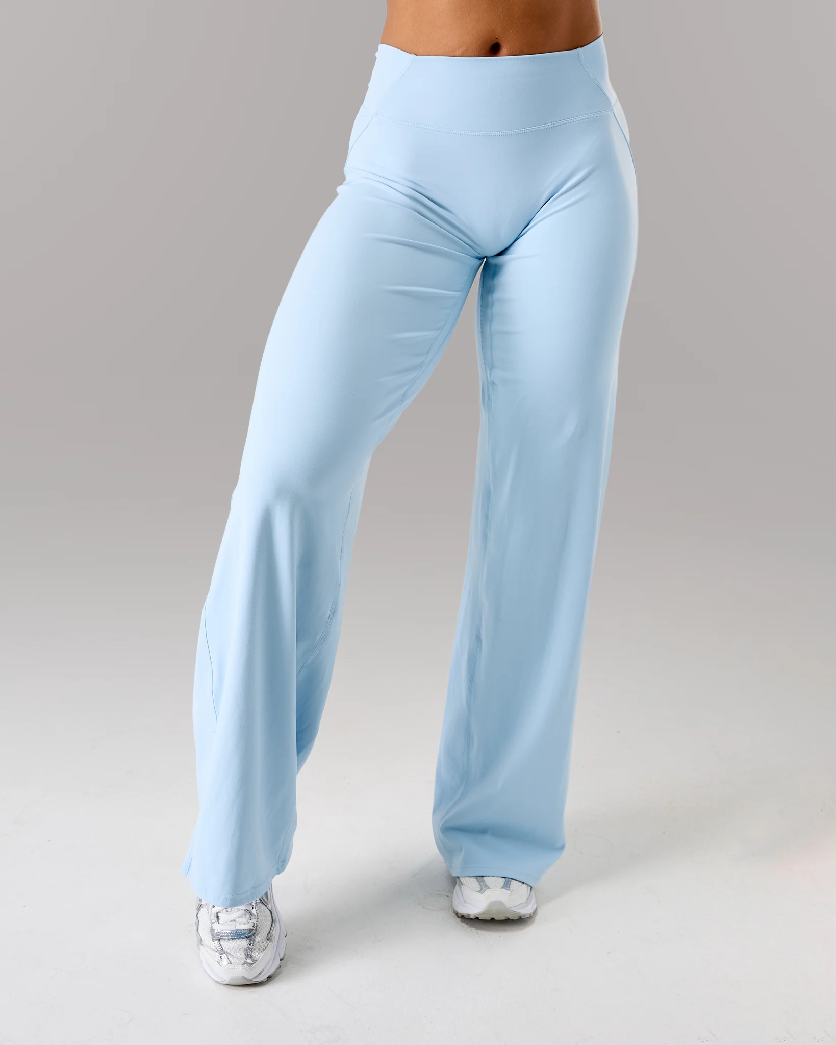 Aura Wide Leg Pant - Powder Blue - Image 5