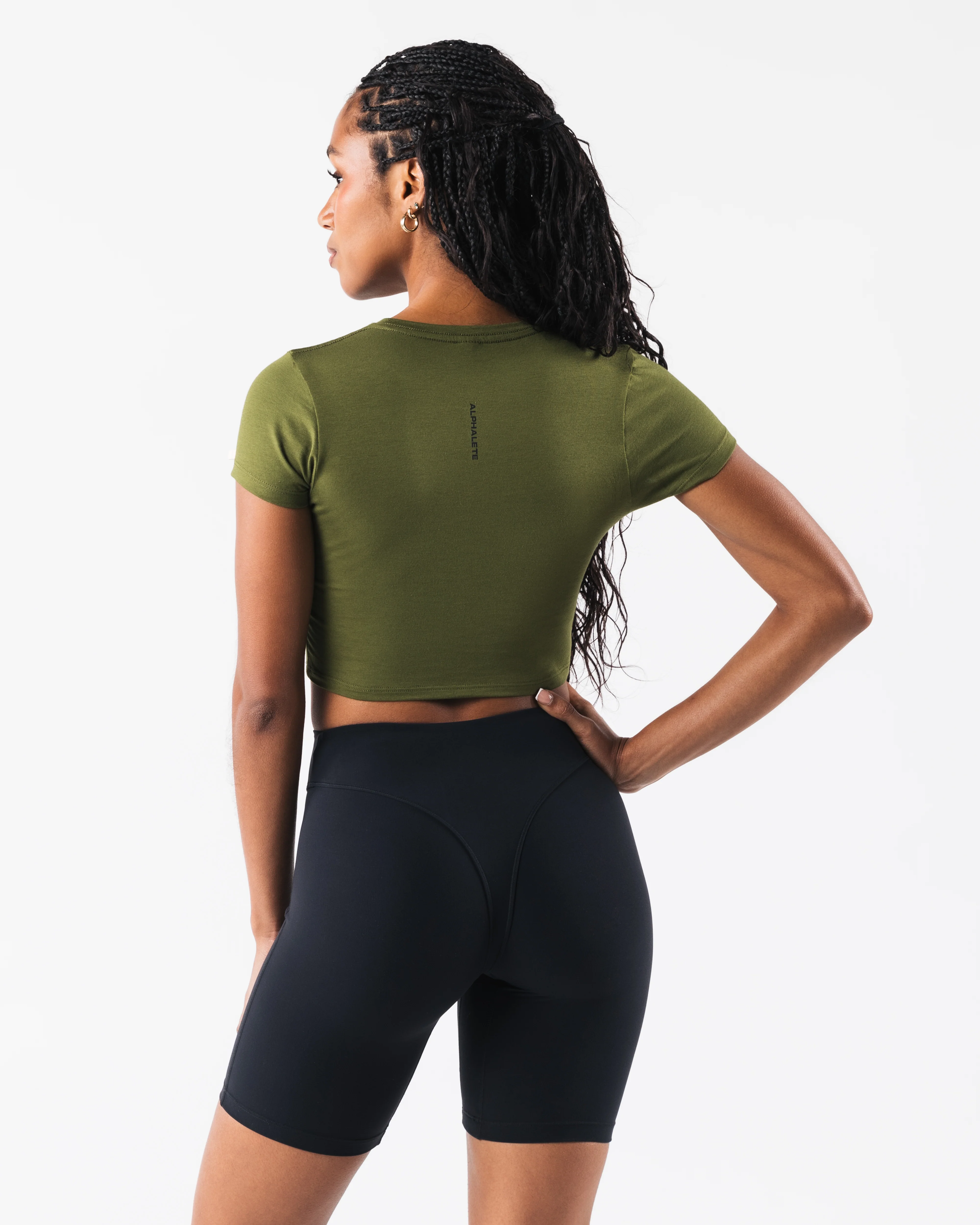 OT Crop Tee - Verbena - Image 4
