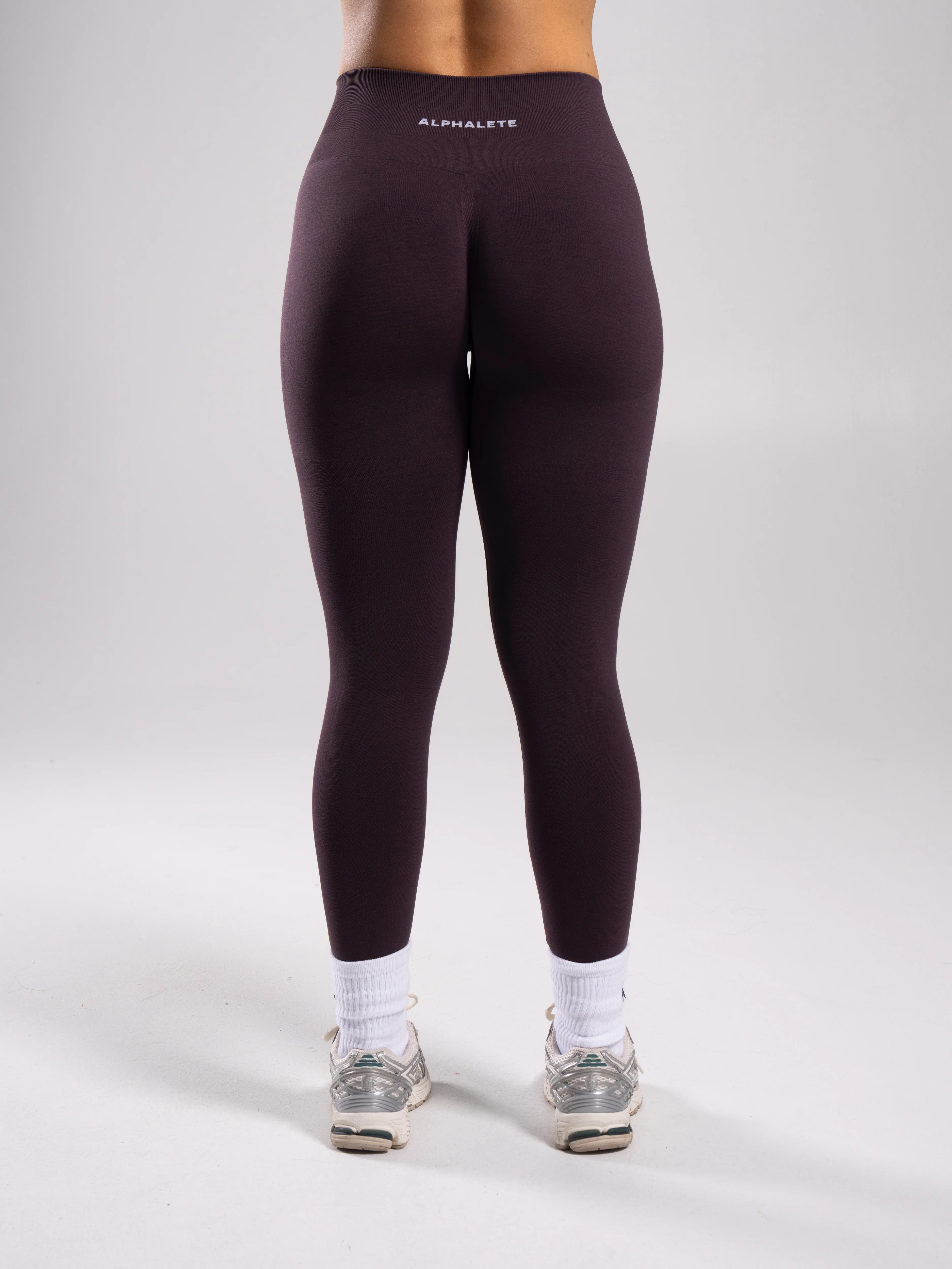 Pump Mid Rise Legging - Black Garnet - Image 4